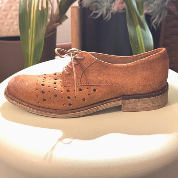 MIZ MOOZ Wheat Phelps Suede Oxford Shoe, EU 40 - Picture 1 of 15
